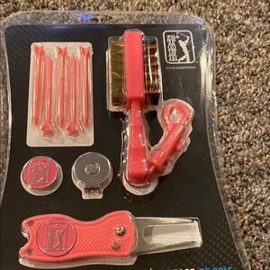 PGA Tour Golf Accessory Set - Pink